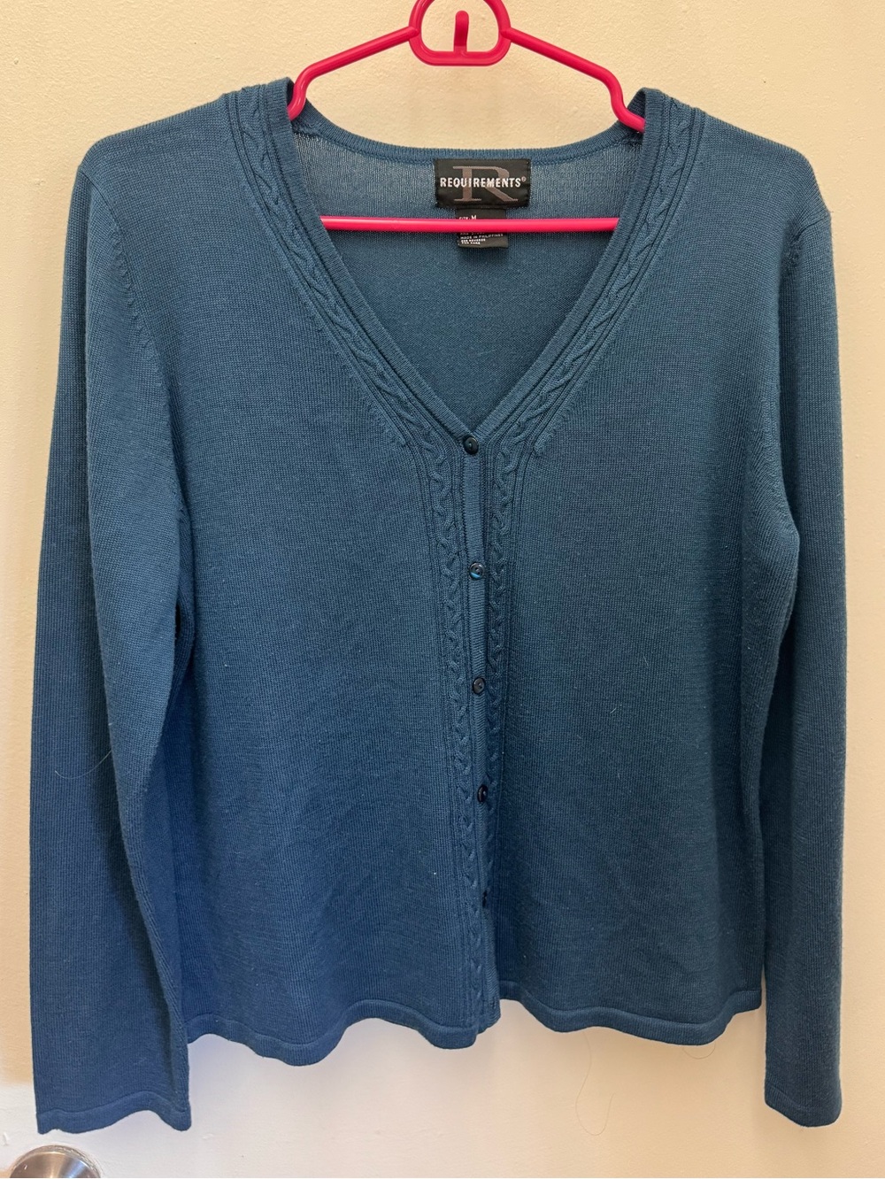 Requirements button up cardigan